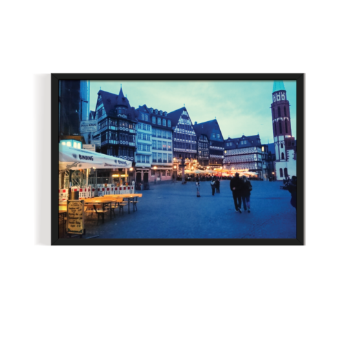 The Lovely Town Germany black framed print by Arts Fiesta