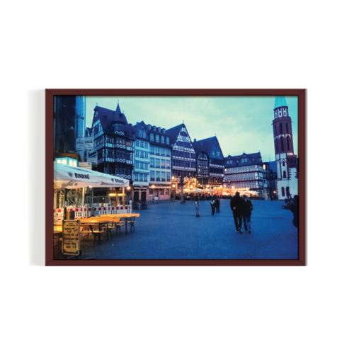 The Lovely Town Germany brown framed print by Arts Fiesta