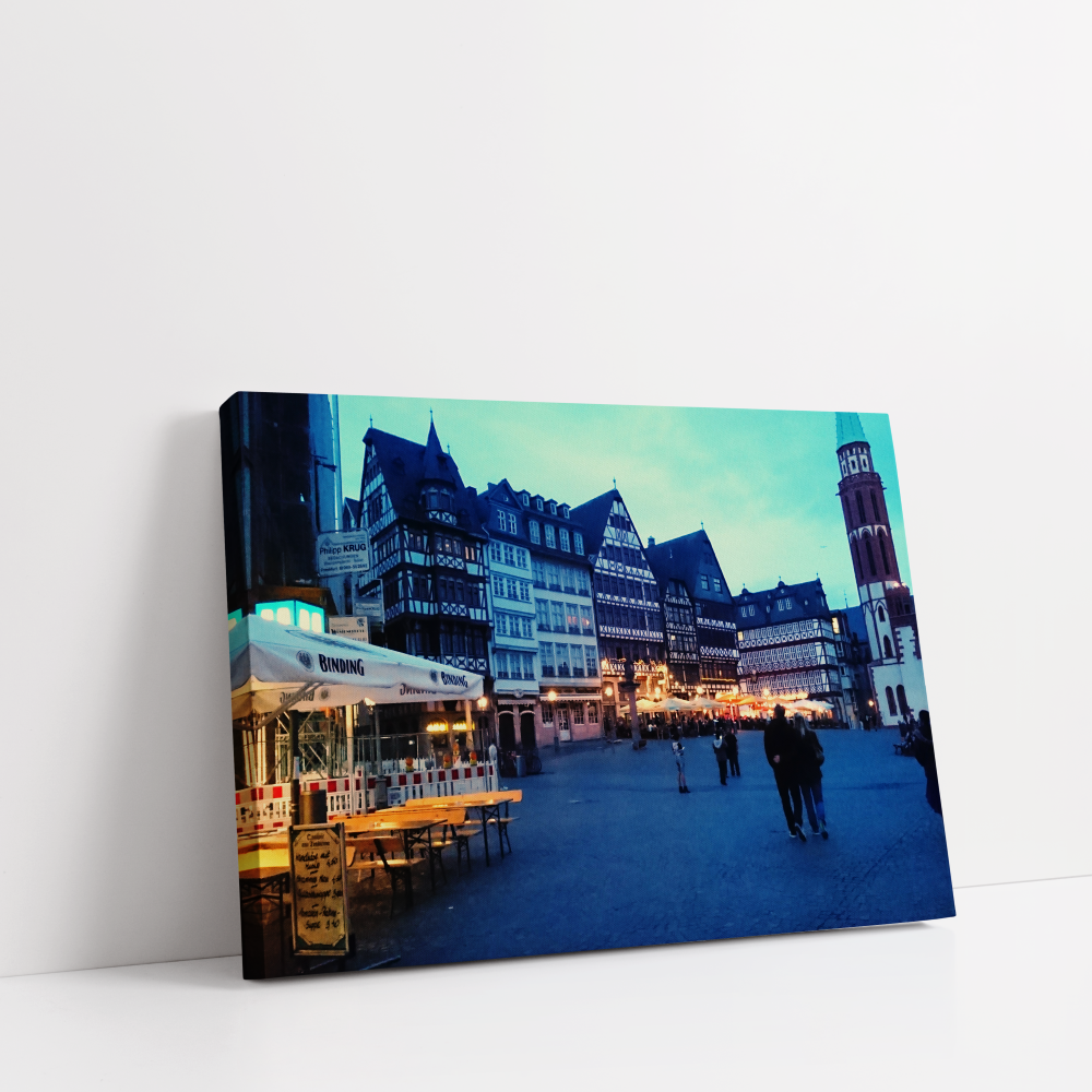 The Lovely Town Germany stretched canvas box print by Arts Fiesta