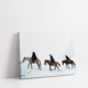 The white beauty Pahalgam Kashmir stretched canvas box print by Arts Fiesta