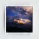 peaking through clouds, Kashmir landscape white frame by Arts Fiesta peaking through clouds, Kashmir landscape white frame by Arts Fiesta
