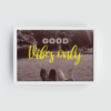 Good Vibes Only Landscape white print by Arts Fiesta