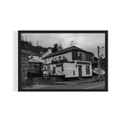 The old cafe Ireland dublin Landscape black framed print by Arts Fiesta
