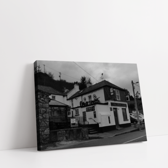 The old cafe Ireland dublin Landscape stretched canvas box print by Arts Fiesta