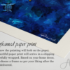 Transform your living space with original ocean blue paintings and nature-inspired artwork in soothing blue shades. Handmade wall art to enhance your home decor.