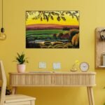 Nature mixed painting
