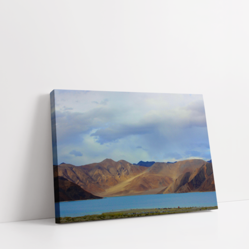 Pangong Lake Leh Ladhak Landscape stretched canvas box print by Arts Fiesta