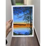 Sunset by the lake