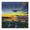 Transform your living room with our nature-inspired Sunset Canvas Paintings featuring irish landscape sunset and serene riverside Elevate your home decor with our paintings.