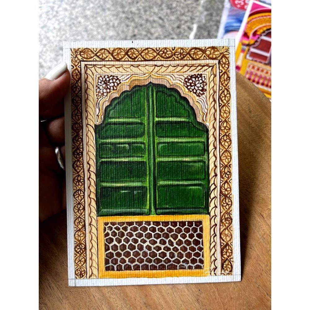 jharokha 4 rajasthan udaipur acrylic painting