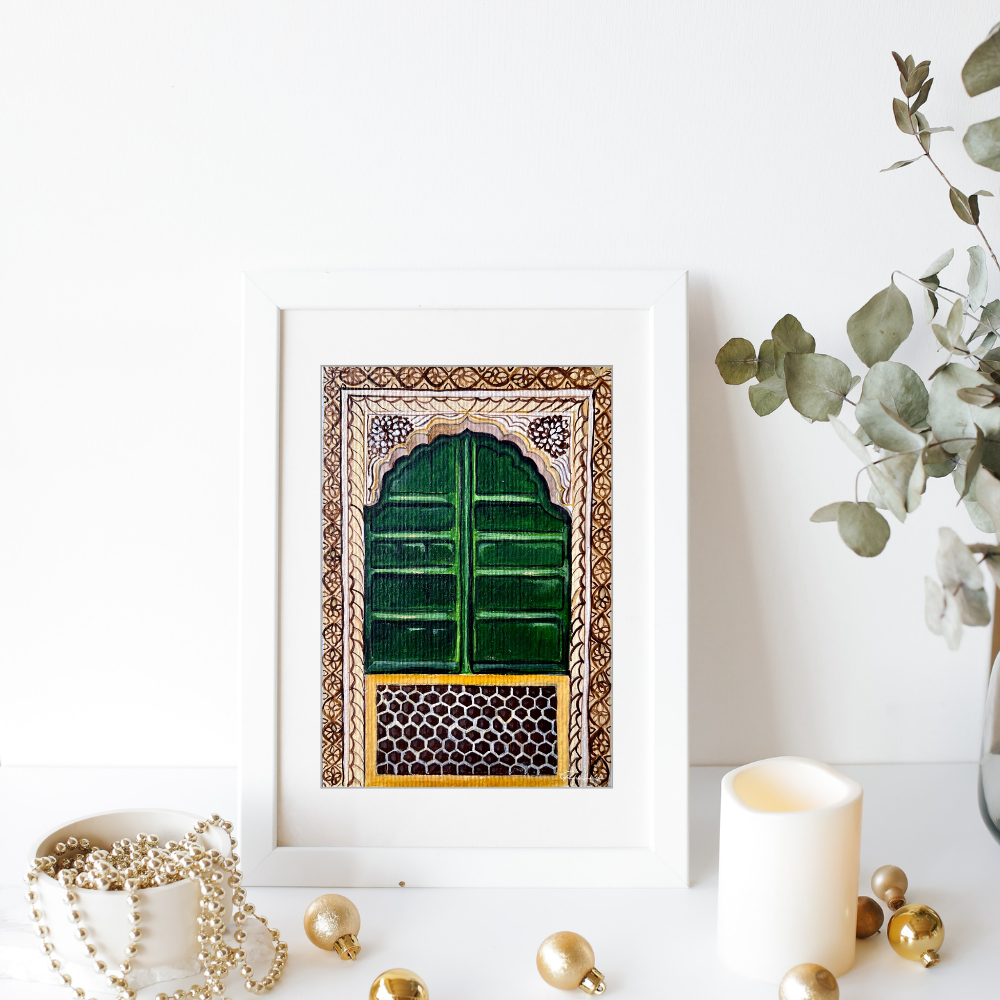 jharokha 4 interior look acrylic painting