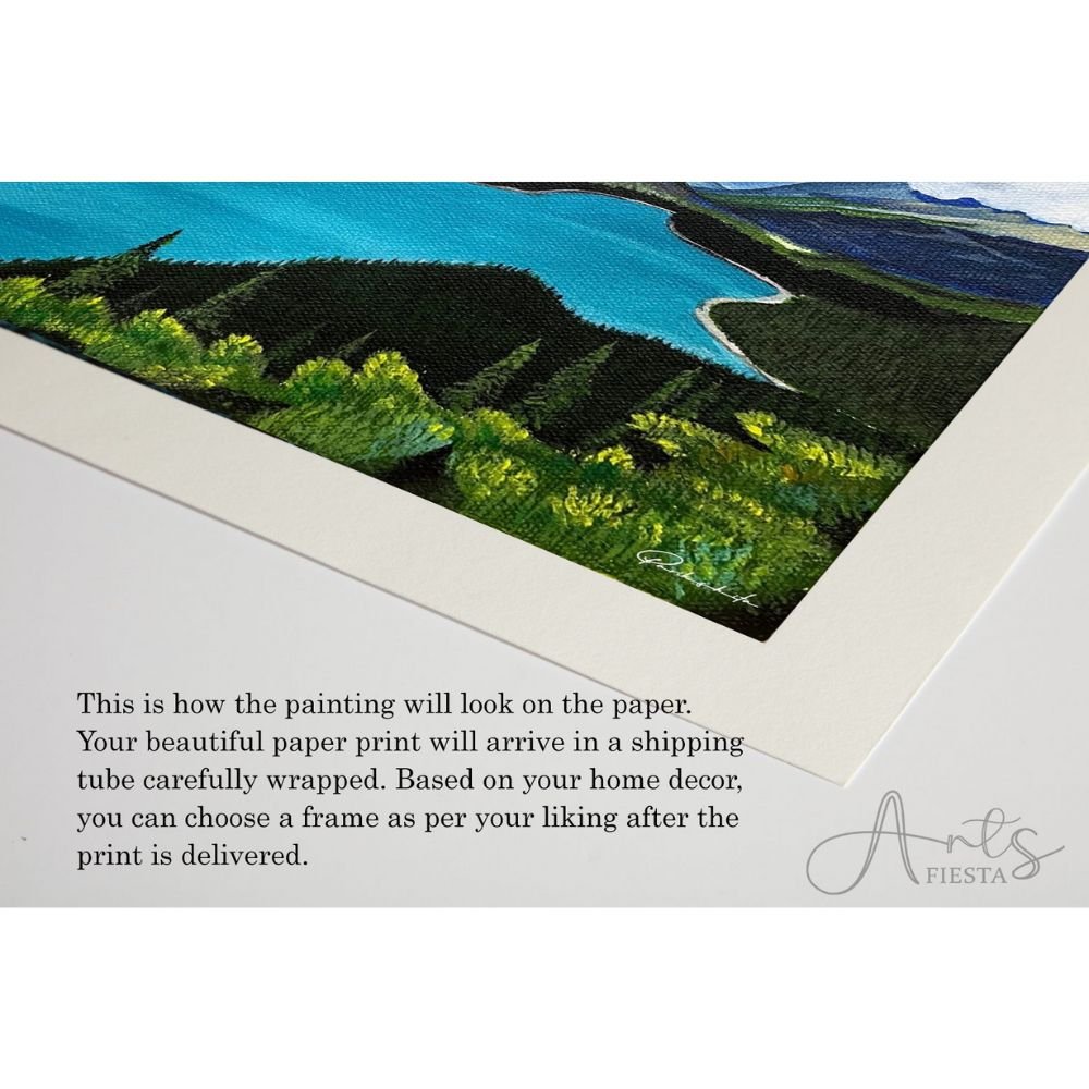 The Lakeside vista example print mockup