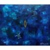 Transform your living space with original ocean blue paintings and nature-inspired artwork in soothing blue shades. Handmade wall art to enhance your home decor.