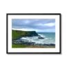 Causeway Coast Northern ireland Landscape black framed print by Arts Fiesta