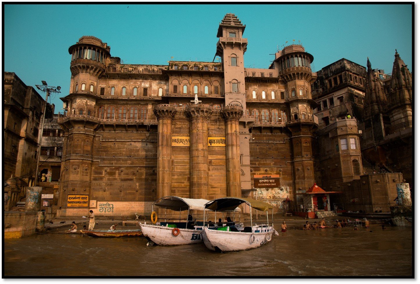 varanasi has an enduring old-world allure that appeals to all. Every street has a unique history. Darbhanga Ghat