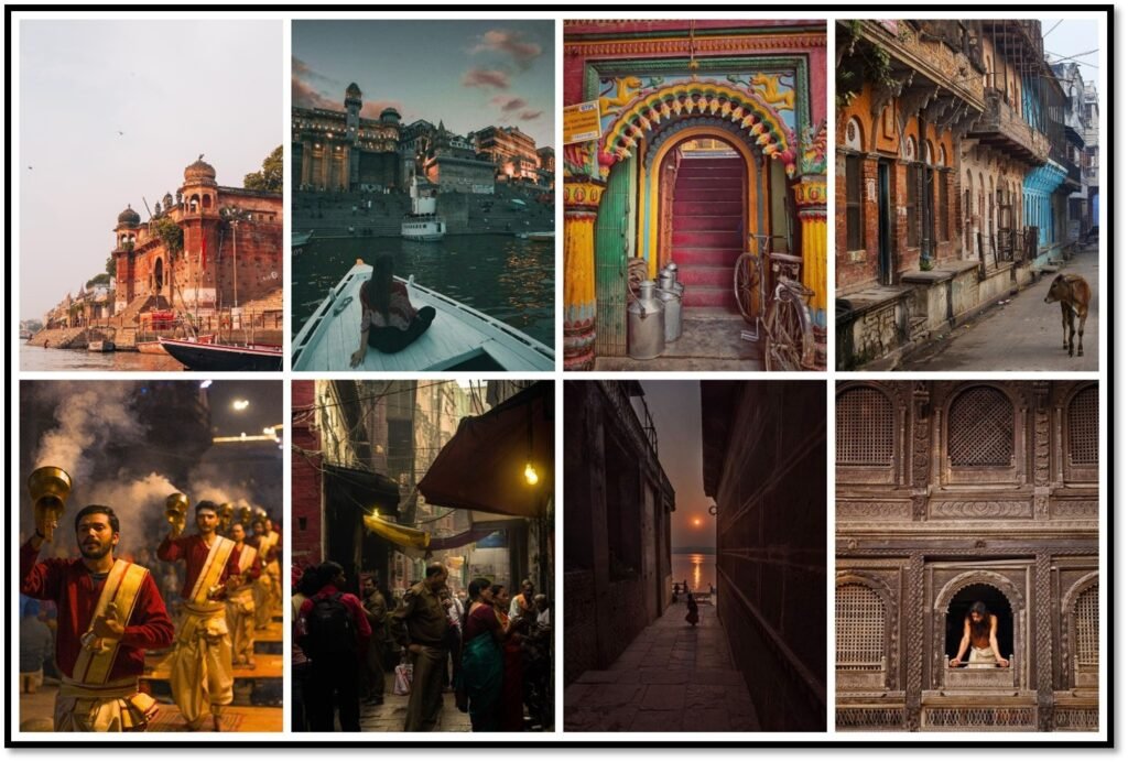 Besides the famous Benarasi Sari, brassware, copperware, ivory work, glass bangles, wood, stone and clay toys and exquisite gold jewellery are some of the other crafts Varanasi city is famous for.