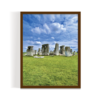 Stonehenge UK London Landscape brown framed print by Arts Fiesta