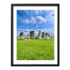 Stonehenge UK London Landscape black framed print by Arts Fiesta