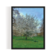 Blossoms London Landscape black framed print by Arts Fiesta