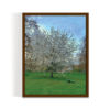 Blossoms London Landscape brown framed print by Arts Fiesta