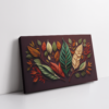 Abstract 3D Leaves modern abstract painting stretched canvas gallery wrapped canvas, for wall decor - Arts Fiesta Online Art Gallery