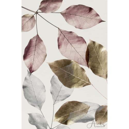 The Leafy Print abstract painting, canvas/paper print - Arts Fiesta