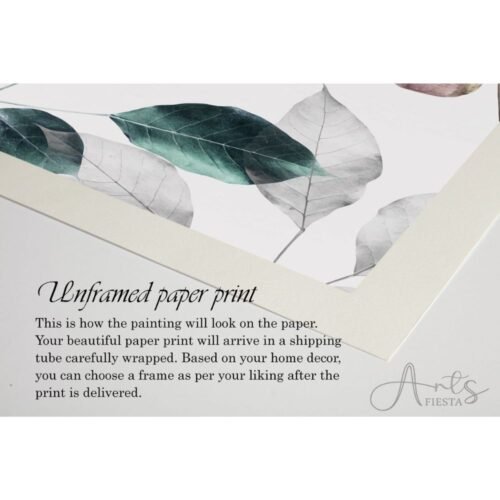 Leafy Print abstract art paper print look