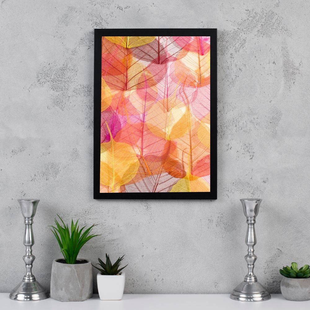 Leafy texture abstract painting print wall decor- Arts Fiesta