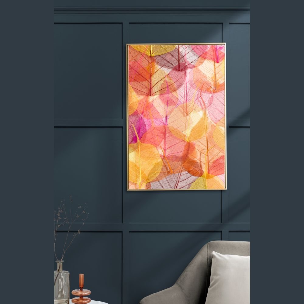 Leafy texture abstract painting print wall decor- Arts Fiesta Leafy texture abstract painting print wall decor- Arts Fiesta