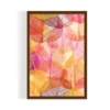 Leaft texture modern abstract painting brown framed print, for wall decor - Arts Fiesta Online Art Gallery