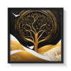 The Royal Tree, abstract canvas painting, black framed painting for wall decor - arts fiesta online art gallery