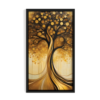 Tree of Life 1, abstract canvas painting, black framed painting for wall decor - arts fiesta online art gallery