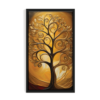 Tree of Life 3, abstract canvas painting, black framed painting for wall decor - arts fiesta online art gallery