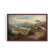 Country Landscape, Vintage Landscape, brown framed print, for wall decor - Arts Fiesta Online Art Gallery