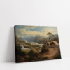 Country Landscape, Vintage Landscape, stretched canvas framed print, for wall decor - Arts Fiesta Online Art Gallery