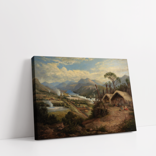 Country Landscape, Vintage Landscape, stretched canvas framed print, for wall decor - Arts Fiesta Online Art Gallery