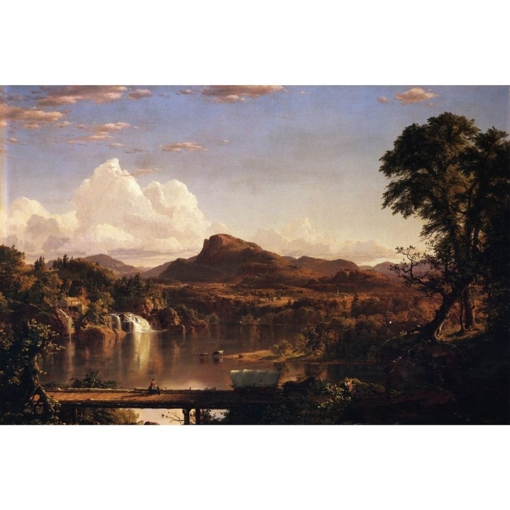 New England Scenery frederic Edwin church - vintage landscape painting