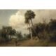 hermann herzog oil painting - vintage landscape painting
