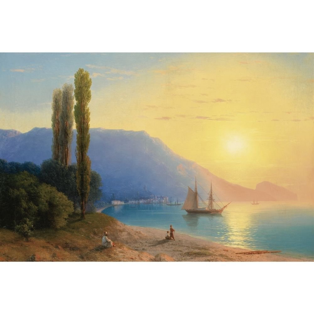ivan_alvazovsky oil landscape painting - vintange landscape painting