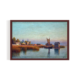Portside Oil Painting, Vintage Landscape, brown framed print, for wall decor - Arts Fiesta Online Art Gallery Portside Oil Painting, Vintage Landscape, brown framed print, for wall decor - Arts Fiesta Online Art Gallery