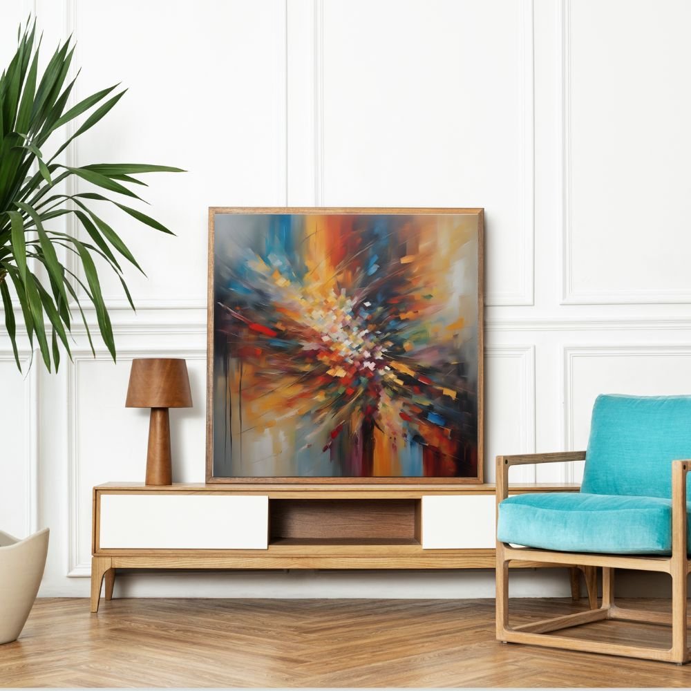 Abstract painting for living room, wall decor abstract art - Arts Fiesta