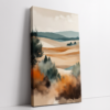 Boho Landscape Smudge, Boho art, abstract painting stretched canvas framed print, for wall decor - Arts Fiesta Online Art Gallery