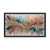 Free Spirit abstract painting black framed print, for wall decor - Arts Fiesta Online Art Gallery