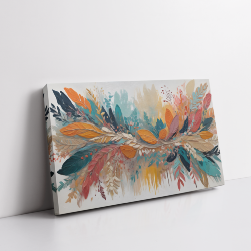 Free Spirit abstract painting stretched canvas gallery wrapped canvas, for wall decor - Arts Fiesta Online Art Gallery