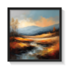 Landscape Art 4, landscape painting, black framed painting for wall decor - arts fiesta online art gallery