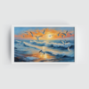 Serenity in Motion, landscape painting, white framed painting for wall decor - arts fiesta online art gallery