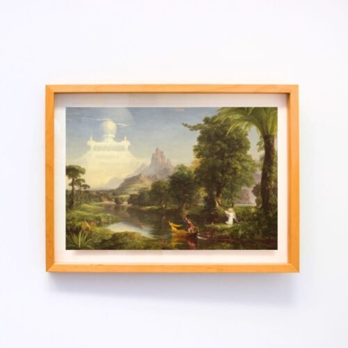 Landscape Oil Painting, The Ages of Life Youth by Thomas Cole - Vintage Landscape Art, Framed Paintings - Arts Fiesta Art Gallery