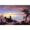 Oil Painting ,Above the Clouds at Sunrise by Frederic Edwin Church - Vintage Landscape Paintings - Arts Fiesta Art Gallery