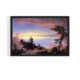 Above the Clouds at Sunrise, Vintage Landscape, black framed print, for wall decor - Arts Fiesta Online Art Gallery
