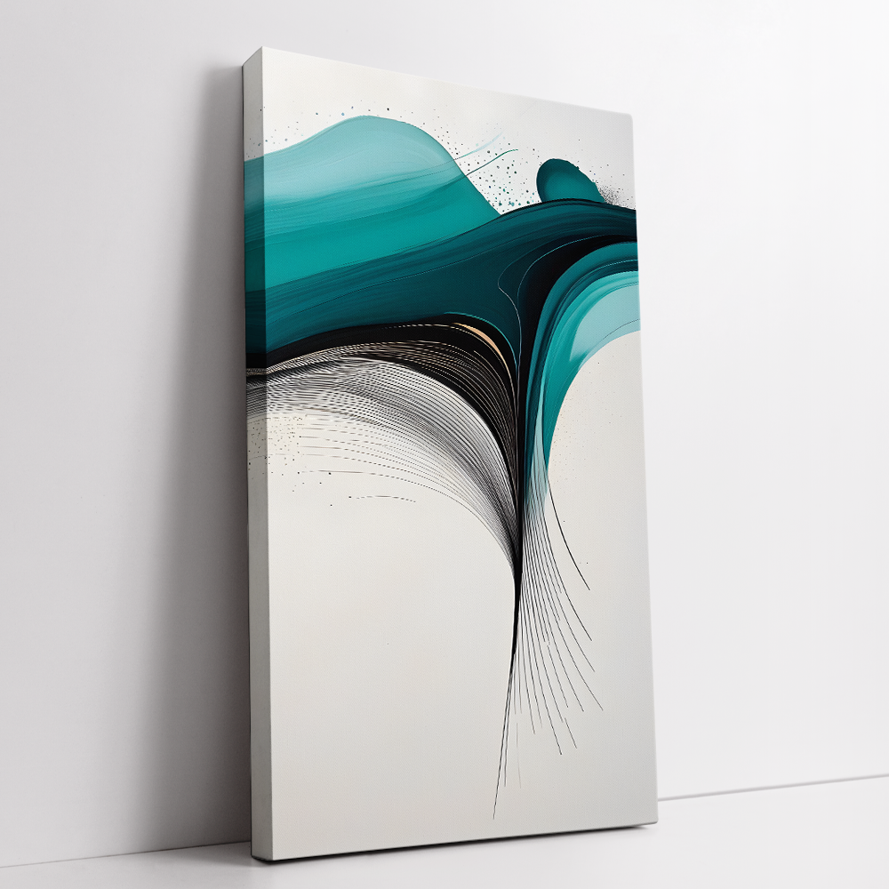 Elegance modern abstract painting stretched canvas gallery wrapped canvas, for wall decor - Arts Fiesta Online Art Gallery
